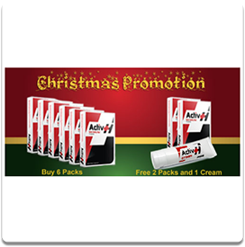 Activ-Homme 6 Packs (60 capsules) - FREE 2 Packs + 1 Cream